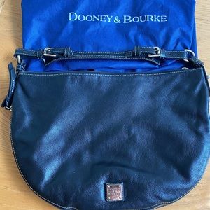 Dooney Bourke Expandable Black Leather Bag